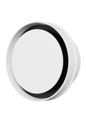 Решетка вентиляционная теневая ERA 12,5SH фланец D125 сетка разъемная на магнитах D150