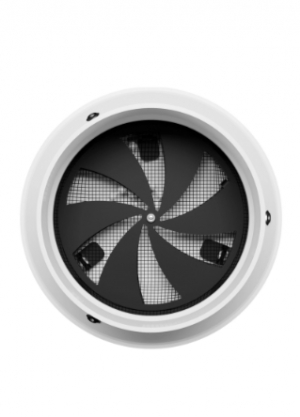 Решетка вентиляционная теневая ERA 12,5SH фланец D125 сетка разъемная на магнитах D150